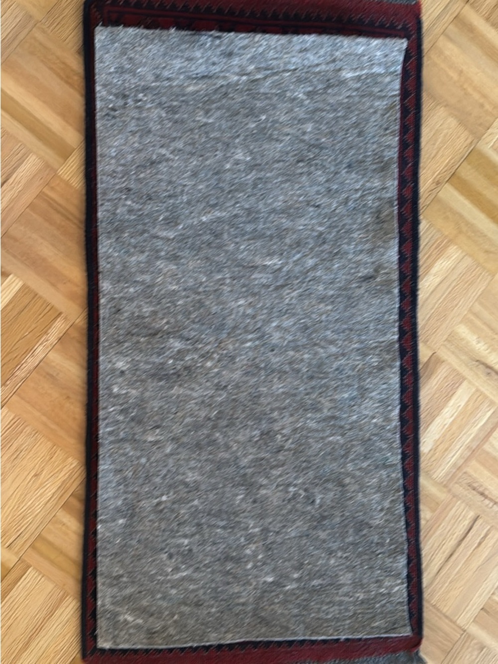 Small Vintage Hand-Knotted Afghan Wool Rug - Picture 3 of 4
